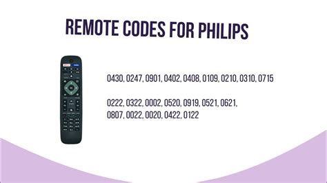 codes for philips universal remote|Philips Universal Remote Codes List and Program Guide (NEW).